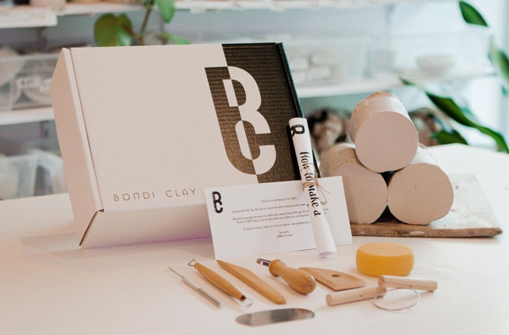 A clay kit for at-home pottery by Bondi Clay